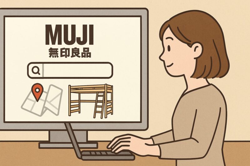 無印良品 ベッド 展示店舗の確認方法