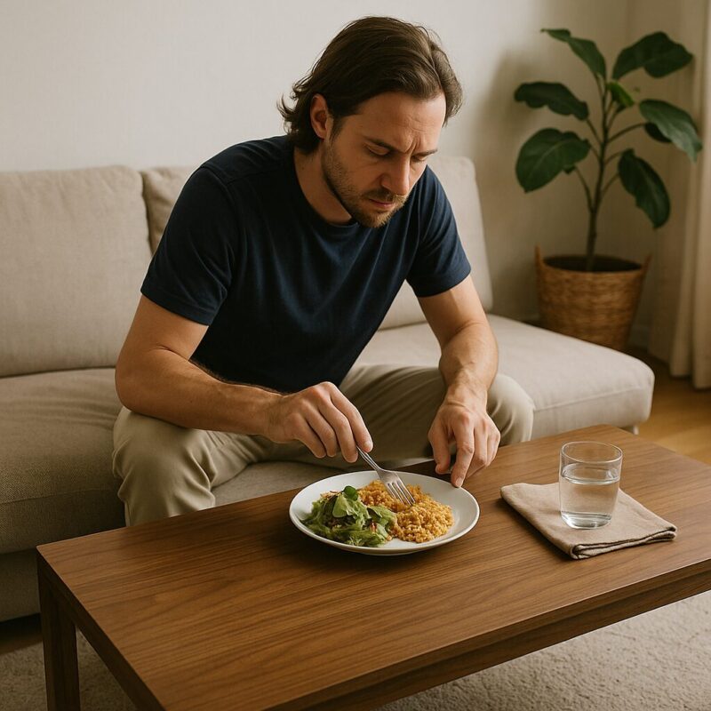 ローテーブルで食事するデメリット