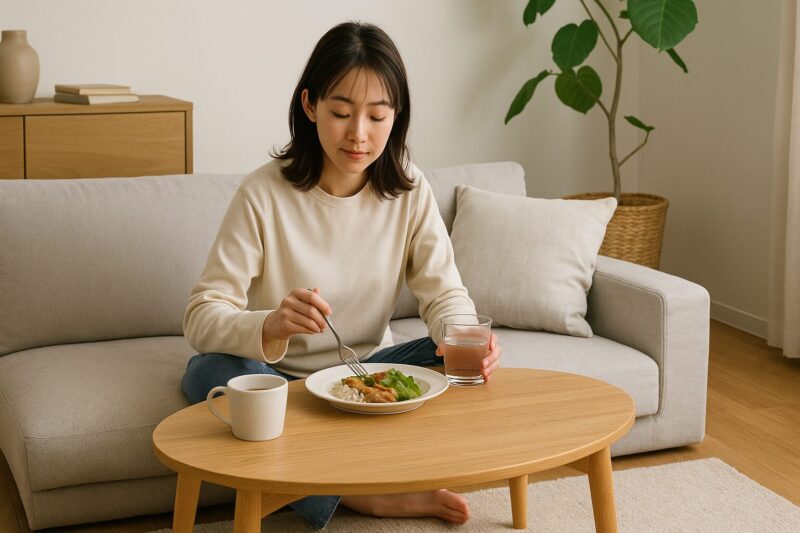 ローソファに合うテーブルの選び方｜高さや食事等の悩みを解決