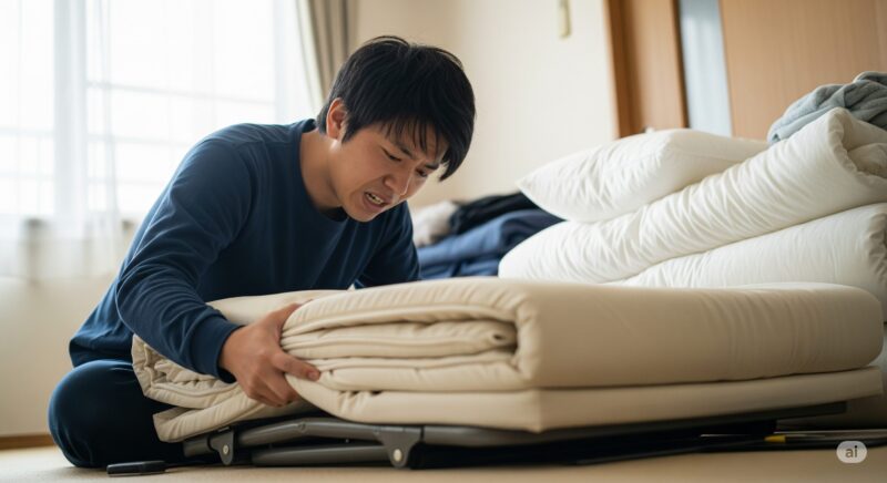 折りたたみベッド毎日たたむのは現実的か