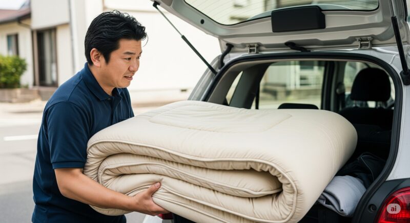 ベッドの持ち帰りは車でどうやる?